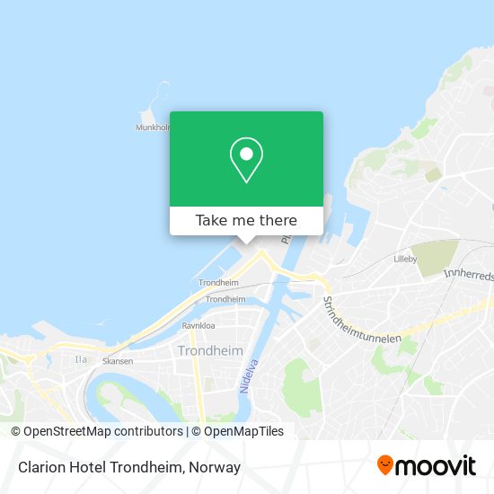 Clarion Hotel Trondheim map