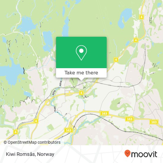 Kiwi Romsås map