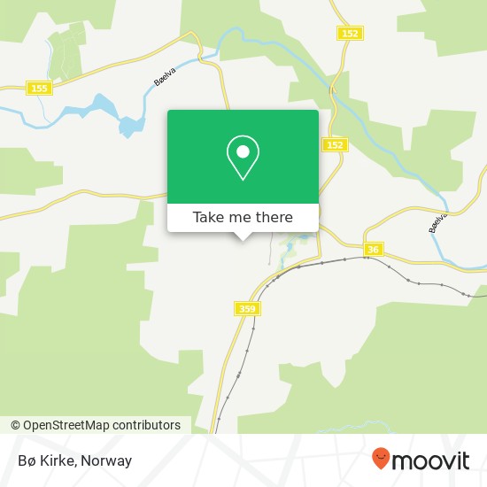 Bø Kirke map
