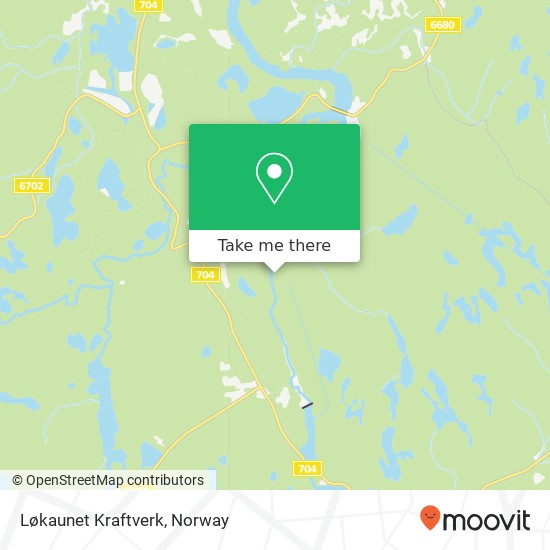 Løkaunet Kraftverk map