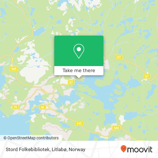 Stord Folkebibliotek, Litlabø map