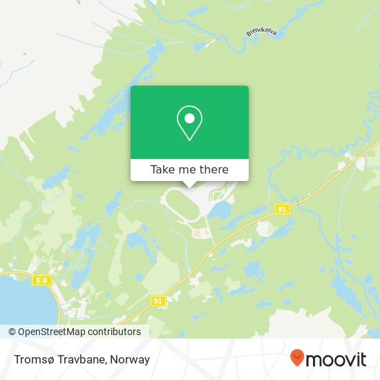 Tromsø Travbane map