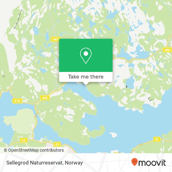 Sellegrod Naturreservat map
