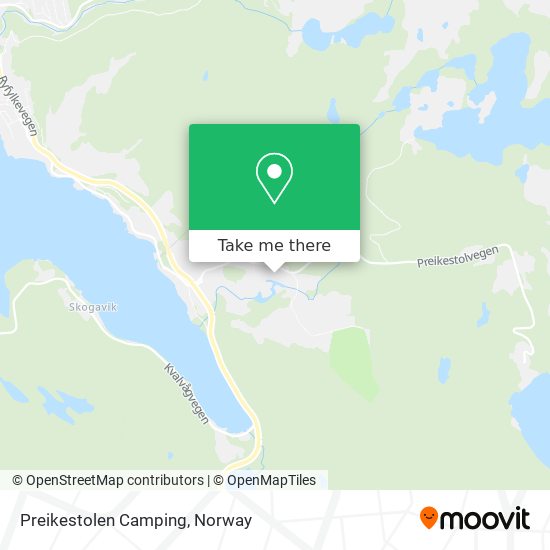 Preikestolen Camping map