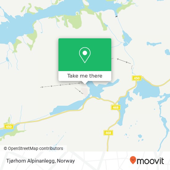 Tjørhom Alpinanlegg map