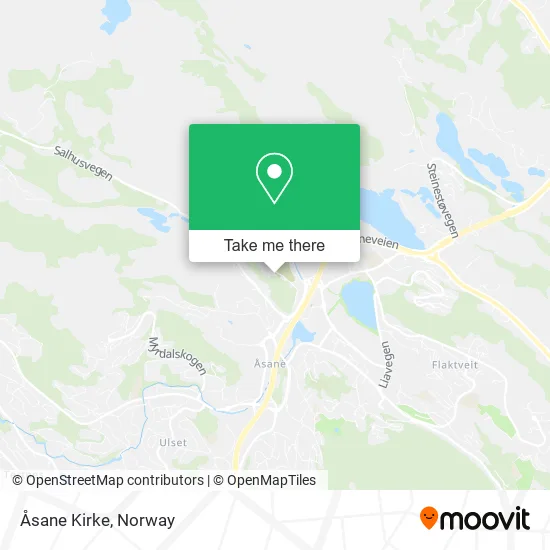 Åsane Kirke map