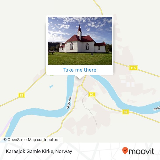 Karasjok Gamle Kirke map