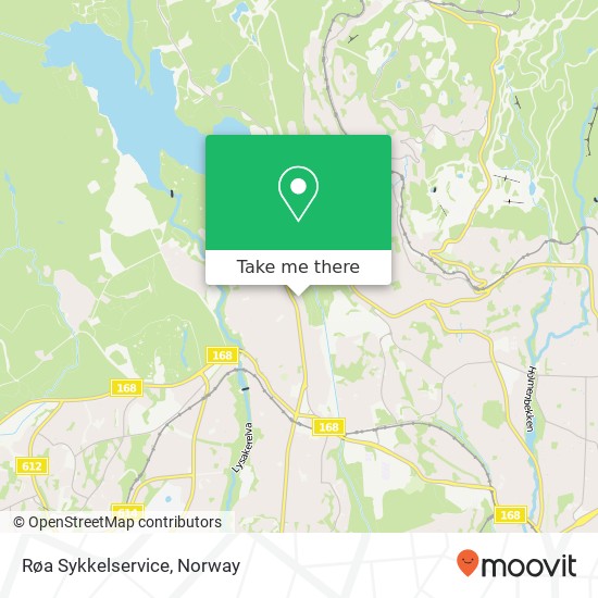 Røa Sykkelservice map