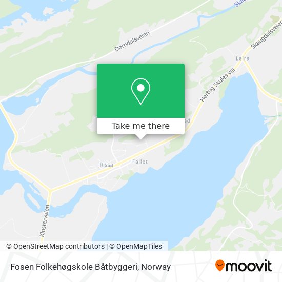 Fosen Folkehøgskole Båtbyggeri map