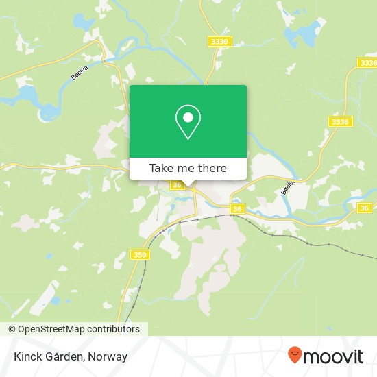 Kinck Gården map