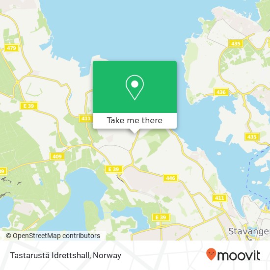 Tastarustå Idrettshall map