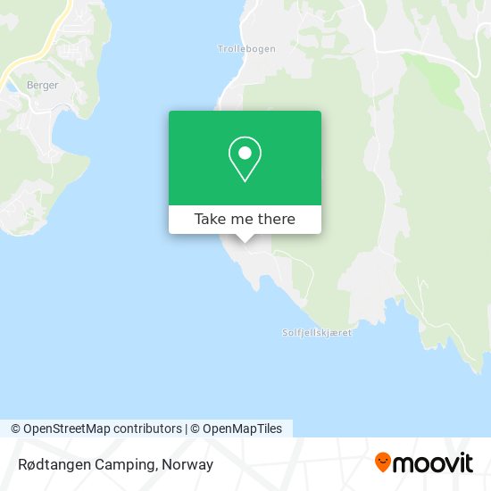Rødtangen Camping map