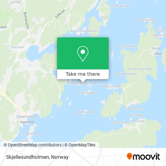 Skjellesundholmen map