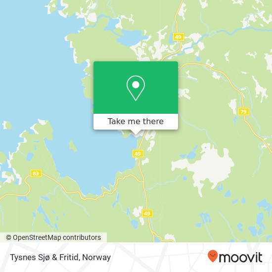 Tysnes Sjø & Fritid map
