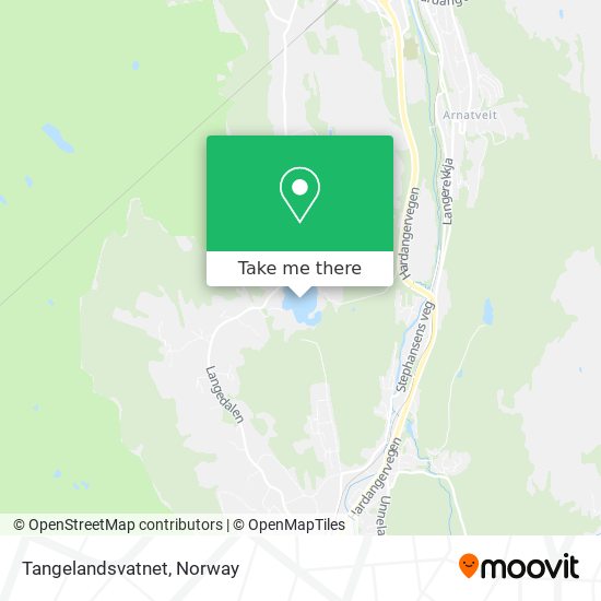 Tangelandsvatnet map