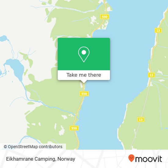 Eikhamrane Camping map