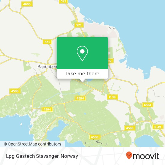 Lpg Gastech Stavanger map