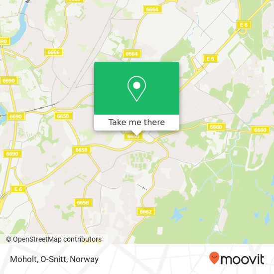 Moholt, O-Snitt map