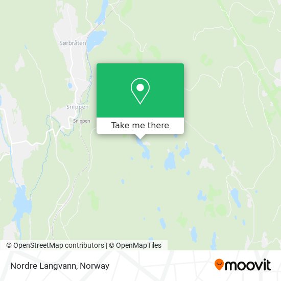 Nordre Langvann map