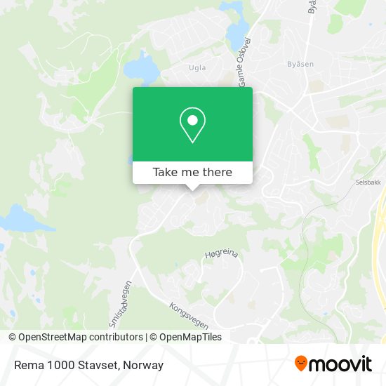 Rema 1000 Stavset map