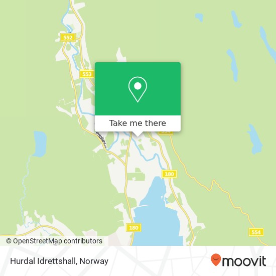 Hurdal Idrettshall map