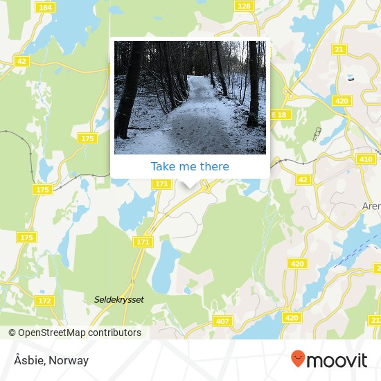 Åsbie map