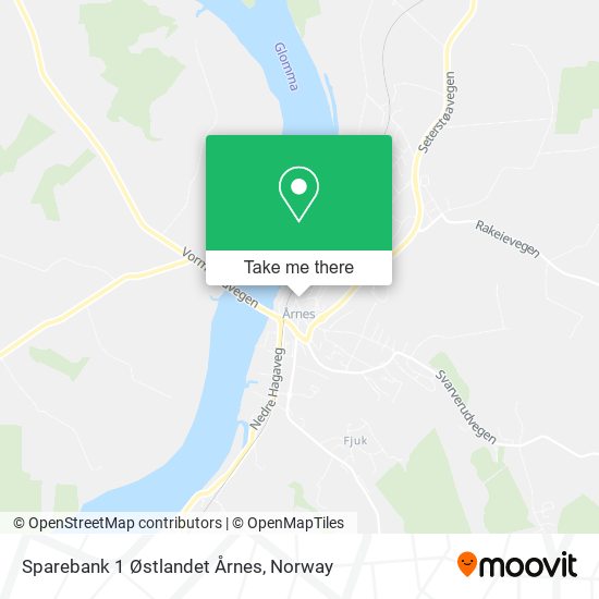 Sparebank 1 Østlandet Årnes map