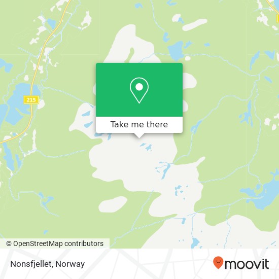 Nonsfjellet map