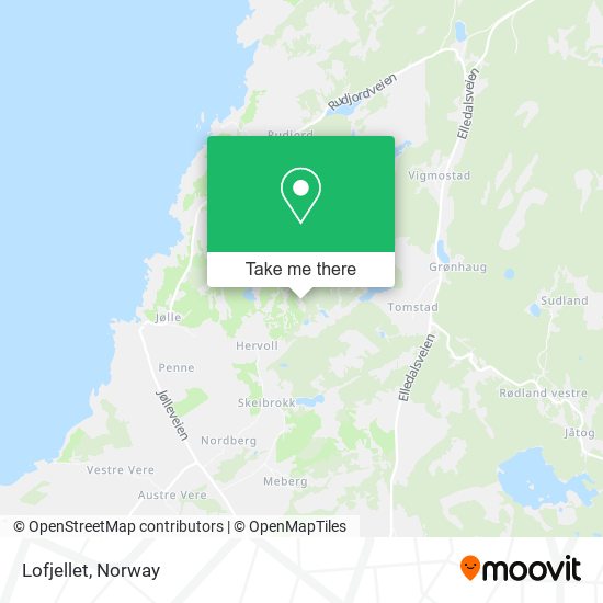 Lofjellet map