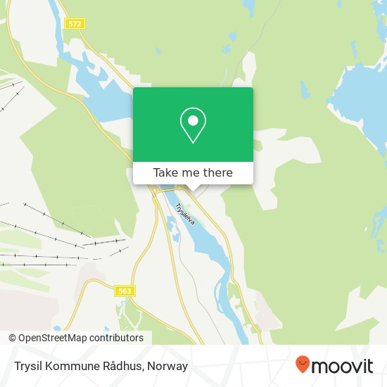 Trysil Kommune Rådhus map