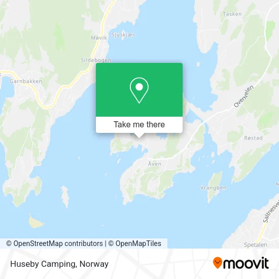 Huseby Camping map