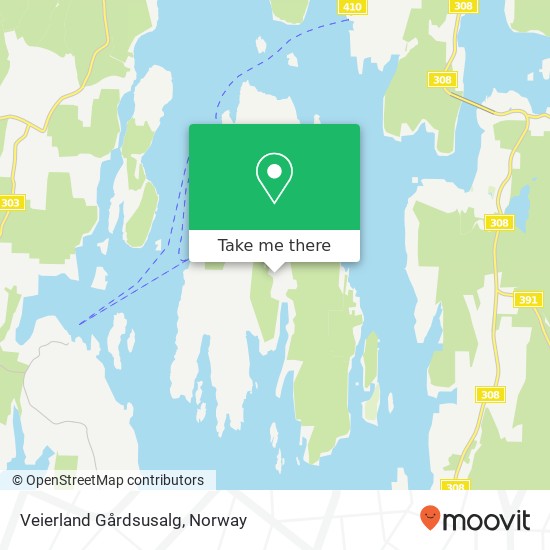 Veierland Gårdsusalg map