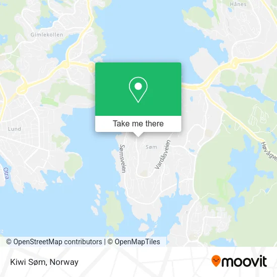Kiwi Søm map