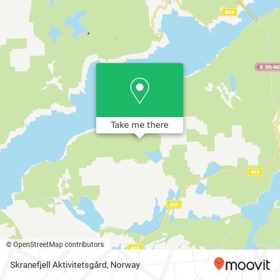Skranefjell Aktivitetsgård map