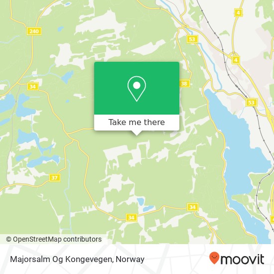 Majorsalm Og Kongevegen map