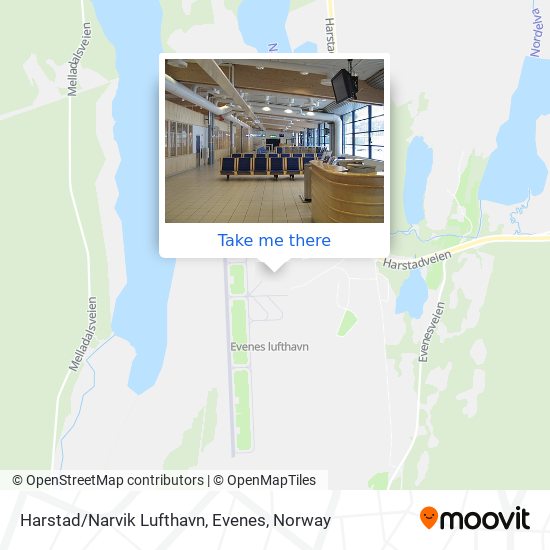 Harstad / Narvik Lufthavn, Evenes map