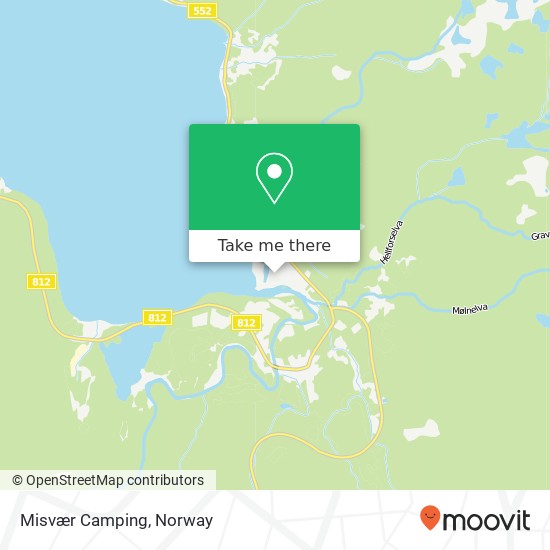 Misvær Camping map