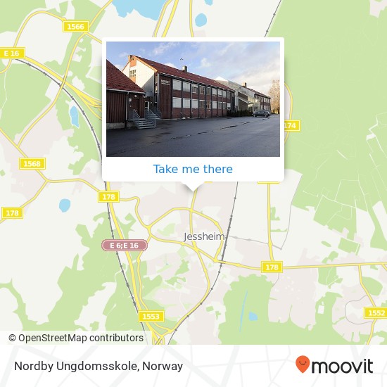 Nordby Ungdomsskole map