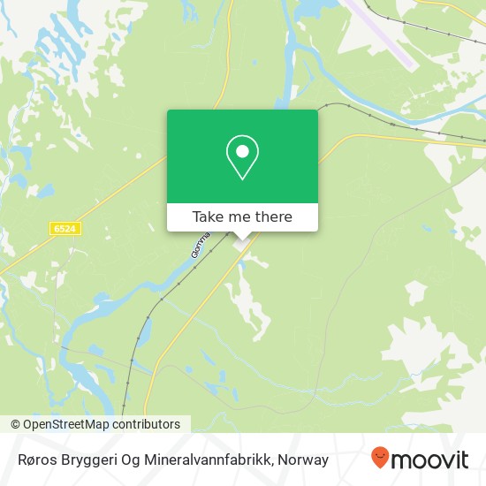 Røros Bryggeri Og Mineralvannfabrikk map