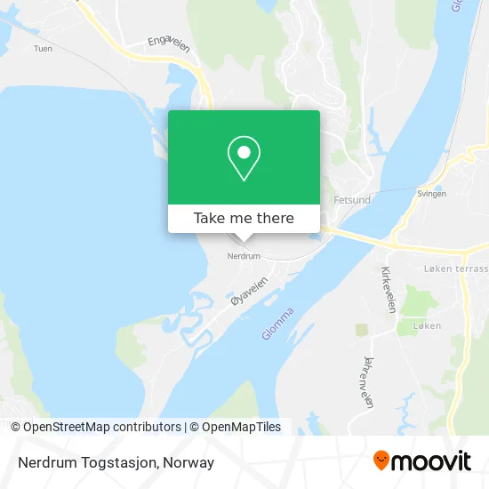 Nerdrum Togstasjon map