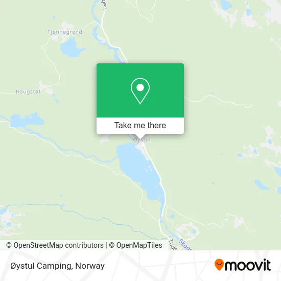 Øystul Camping map