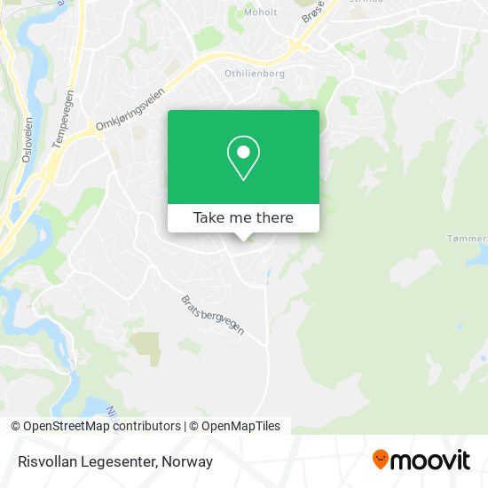 Risvollan Legesenter map