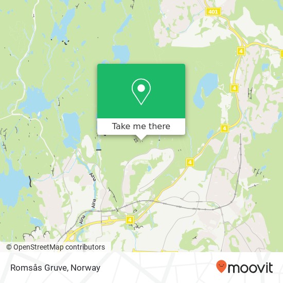 Romsås Gruve map