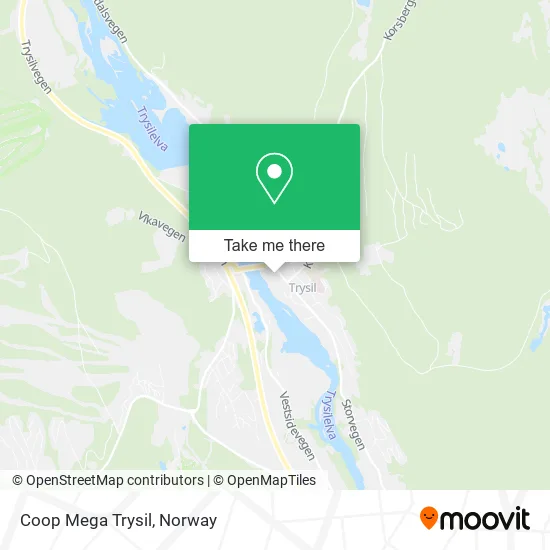 Coop Mega Trysil map
