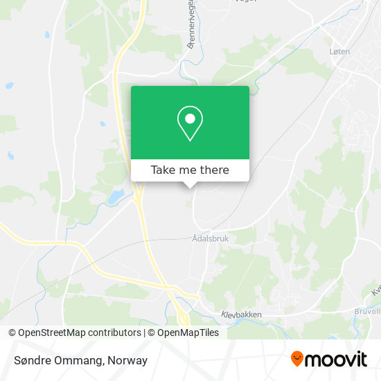 Søndre Ommang map