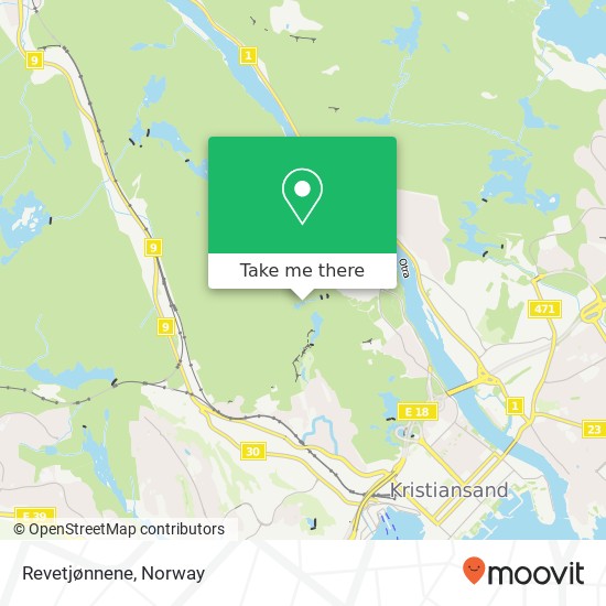 Revetjønnene map