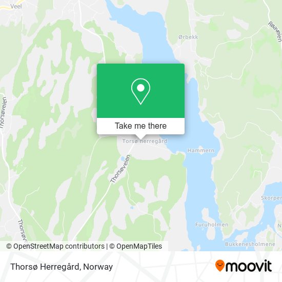 Thorsø Herregård map