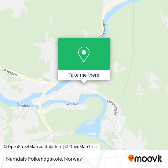 Namdals Folkehøgskole map