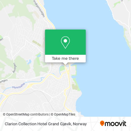 Clarion Collection Hotel Grand Gjøvik map