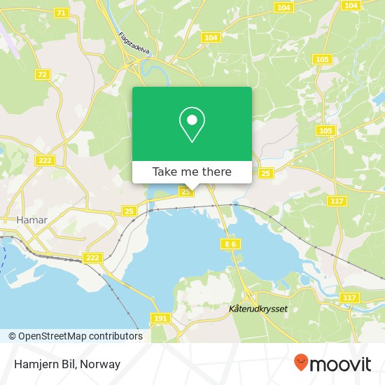 Hamjern Bil map